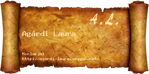 Agárdi Laura névjegykártya