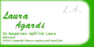 laura agardi business card